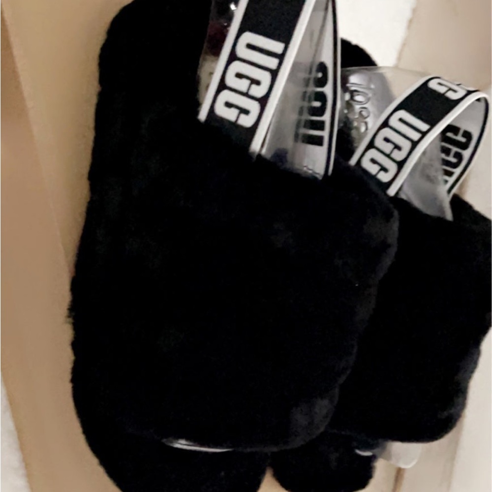 Black Ugg Slides size 6, new in box